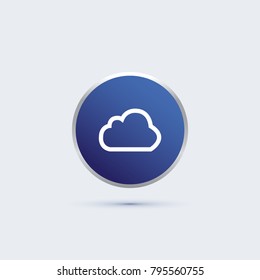 cloud icon. weather sign