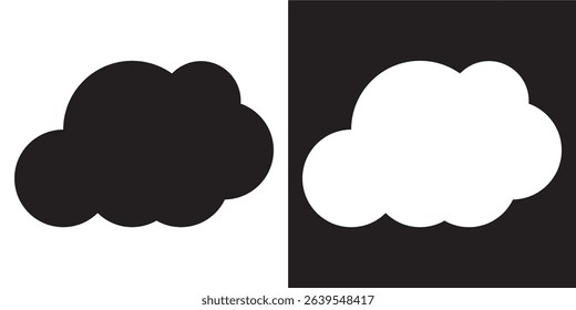 Cloud icon. Cloud weather sign collection. Vector illustration. EPS 10 AI