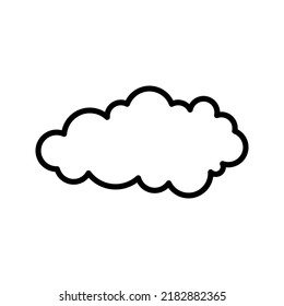 Icono de nube. señal del tiempo. ilustración vectorial