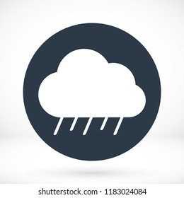 Cloud icon weather, stock vector illustration flat design style