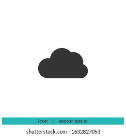 Cloud icon weather symbol design element vector eps10