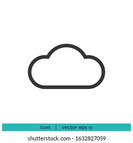 Cloud icon weather symbol design element vector eps10