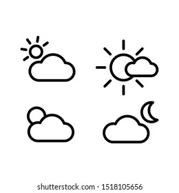 cloud icon weather symbol logo template