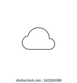 Cloud icon. Weather symbol. Logo design element