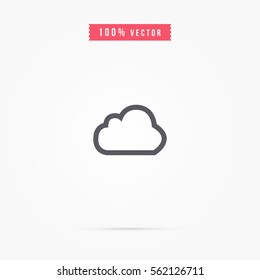cloud icon for web and mobile app