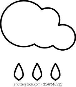 Cloud icon, white background simple icon