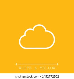 Cloud icon for your web site design, logo, app, UI. Vector illustration . Wheather line.The sign of a cloud. The symbol of a cloud.