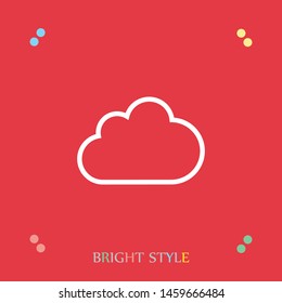 Cloud icon for your web site design, logo, app, UI. Vector illustration . Wheather line.The sign of a cloud. The symbol of a cloud.