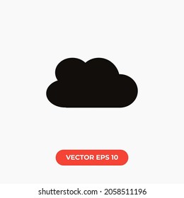 Cloud Icon.Cloud Shape Icon.Weather Icon.