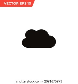 Cloud Icon.Cloud Shape Icon.Weather Icon.