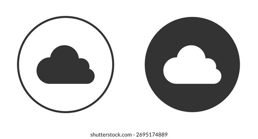 Colección de iconos de nube. Iconos planos rellenos