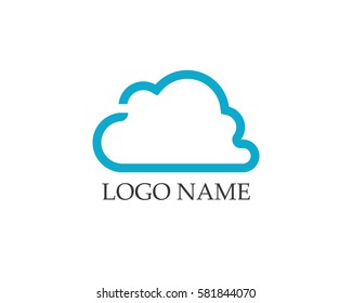 Cloud icons logo vector and template