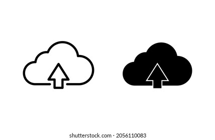 cloud icons set. cloud sign and symbol