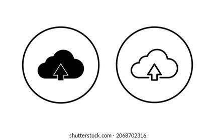 cloud icons set. cloud sign and symbol