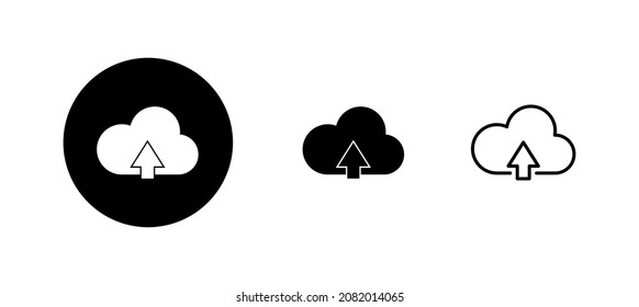 Cloud icons set. cloud sign and symbol