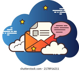 iconos de nube para redes sociales