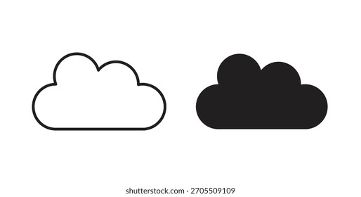 Cloud icons for use web design,logo.Symbol illustration.