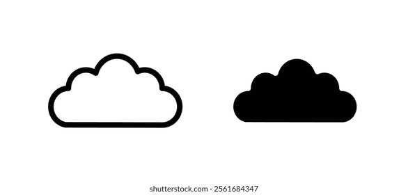Cloud icons for web ui designs