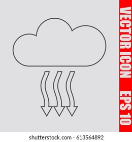 Cloud icon,sign,symbol,logo isolated in flat style.Vector illustration.