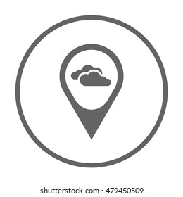 Cloud  icon,vector. Flat design.