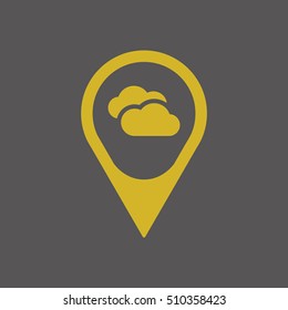 Cloud  icon,vector. Flat design.