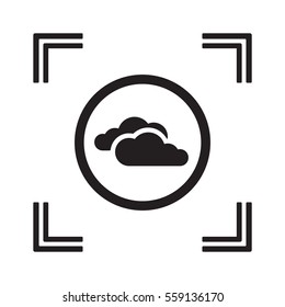 Cloud  icon,vector. Flat design.  