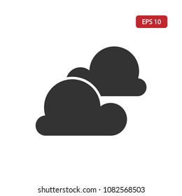 Cloud icon,weather vector,climate sign isolated on white background,simple meteorology illustration for graphic design, web and mobile platforms.