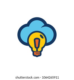 Cloud Idea Logo Icon Design