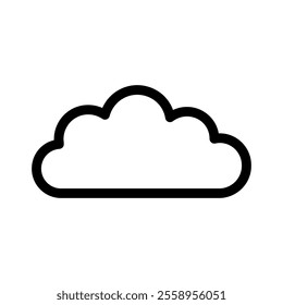 Cloud illustrated on white background