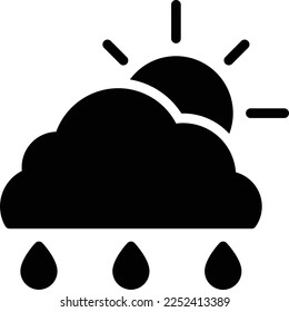 Cloud-Illustration mit Flachstil