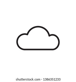 cloud illustration icon logo template