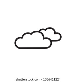 cloud illustration icon logo template