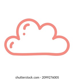 cloud illustration
isolated on a white background