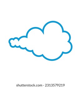 Cloud illustration logo icon vector flat design