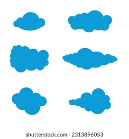 Cloud illustration logo icon vector flat design