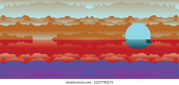 Cloud illustration vector and extra think Positive, negative heaven and hell, dark and light 