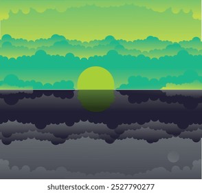 Cloud illustration vector and extra think Positive, negative heaven and hell, dark and light 
