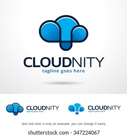 Cloud Infinity Logo Template Design Vector