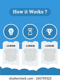 cloud infographic concept vector