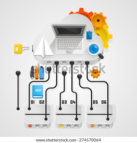 Cloud information data art sign. Vector illustration