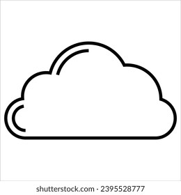 Cloud, Information technology line icon design
