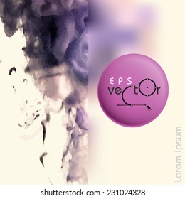 Cloud of Ink In Water. Vector Illustration. Eps 10