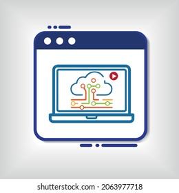 cloud integration dashboard icon data, file, system