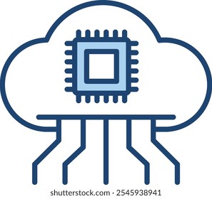 Cloud Integration Icon – Cloud Symbol Connected by Arrows to Multiple Devices. Black Vector outline style