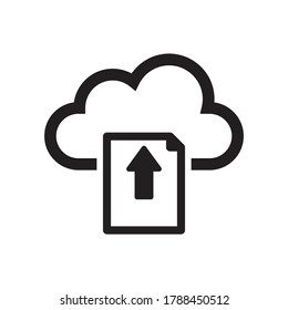 vector de carga de archivos de Internet en nube 