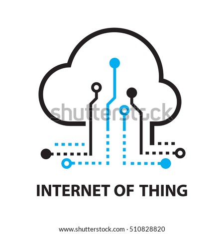 Cloud IOT Internet of Things Icon, and symbol