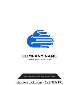 Cloud Iot Logo Company Vector