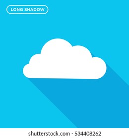 Cloud isolated vector icon