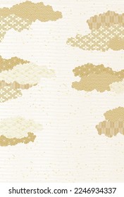 Cloud Japanese pattern Japanese paper background