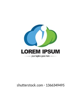 cloud job logo design